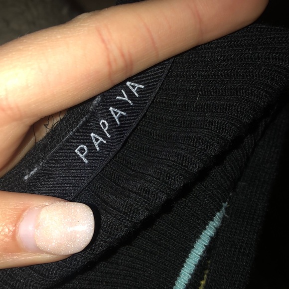 Papaya Striped Crop Top - Picture 3 of 3